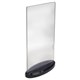 SIGN HOLDER DEFLECTO 6801401DL DOUBLE SIDED OVAL BASE DL SMOKECLEAR