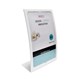 SIGN HOLDER DEFLECTO 2305W ANTIGLARE CURVED A5 WHITE