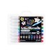 MARKER ARTLINE DECORITE METALLIC 30MM WEDGE ASSORTED PK8