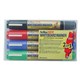 MARKER WHITEBOARD ARTLINE 525T DUAL NIB BULLETCHISEL 4 ASSORTED
