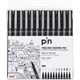 MARKER FINELINER UNI PIN 200 ASSORTED WIDTH BLACK WALLET12