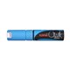 MARKER CHALK UNI PWE8K 8MM CHISEL LIGHT BLUE