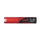 MARKER CHALK UNI PWE8K 8MM CHISEL RED