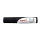 MARKER CHALK UNI PWE17K 15MM CHISEL BROAD BLACK