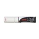 MARKER CHALK UNI PWE17K 15MM CHISEL BROAD WHITE