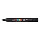 MARKER UNI POSCA PAINT PC5MBK 25MM BULLET BLACK