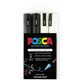 MARKER UNI POSCA PAINT PC5M4PBKWH 25MM BULLET BLACK  WHITE WALLET4