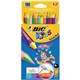 PENCILS COLOURED BIC 829735 CIRCUS KIDS ASSORTED PK12