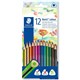 PENCILS COLOURED STAEDTLER NORIS CLUB 187C12 TRIANGULAR ASSORTED PK12