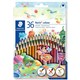 PENCILS COLOURED STAEDTLER NORIS CLUB 187CD36 TRIANGULAR ASSORTED PK36