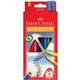 PENCILS COLOURED FABERCASTELL TRIANGULAR JUNIOR 1611653810 ASSTD PK10
