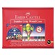 PENCILS COLOURED FABERCASTELL TRIANGULAR JUNIOR 16116582 ASSTD PK240
