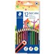 PENCILS COLOURED STAEDTLER NORIS CLUB 185 C12 ASSTD PK12