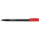 MARKER STAEDTLER OHP 318 FINE PERM RED