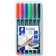 MARKER STAEDTLER OHP 318WP6 FINE PERM ASSTD COLOURS