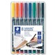 MARKER STAEDTLER OHP 317WP8 MEDIUM PERM ASSTD COLOURS