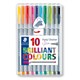 MARKER STAEDTLER 334 TRIPLUS FINELINER 03MM ASSTD PK10
