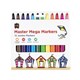 MARKERS COLOURED EC MASTER MMMP12 JUMBO BROAD ASSORTED PK12