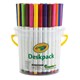 MARKERS COLOURED CRAYOLA WASHABLE SUPER TIPS 58 8240 DESKPACK ASSTD PK40