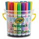 MARKERS COLOURED CRAYOLA ULTRACLEAN WASHABLE BRIGHT BROAD 58 8232 DESKPACK ASSTD PK32