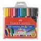 MARKERS COLOURED FABERCASTELL CONNECTOR PENS 140ART ASSTD WLT14