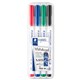 MARKER 301 LUMOCOLOR WHITEBOARD BULLET ASSORTED PK4
