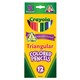 PENCILS COLOURED CRAYOLA TRIANGULAR 684214 ASSTD PK12