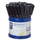 PEN BP STAEDTLER STICK 430M MEDIUM BLACK CUP50