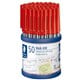 PEN BP STAEDTLER STICK 430M MEDIUM RED CUP50