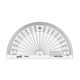 PROTRACTOR 10CM 180 DEGREES CLEAR