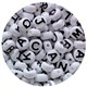 PONY BEADS EC PBA350 ALPHABET MIXED PK350