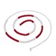 TEACHING AID LINEX ARITHMETIC STRING 150CM WHITE AND RED 100 PIECES