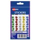 STICKERS AVERY 932352 STARS SMALL 14MM DIA ASSORTED PK90