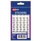 STICKERS AVERY 932351 STARS SMALL 14MM DIA SILVER PK90