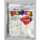 BALLOONS WHITE 30CM PK100