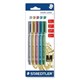 MARKER STAEDTLER METALLIC ASSORTED PK5  SILVER GOLD RED BLUE  GREEN 8323S BK5