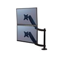 MONITOR ARMS FELLOWES PLATINUM 8043401 CLAMPGROMMET MOUNT STACKING DUAL BLACK