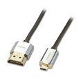 CABLE LINDY 2M SLIM HDMIMICRO HDMI