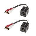 ADAPTOR LINDY 70450 RCA TO CAT 5E6 AUDIO EXTENDER UP TO 100M BLACK