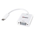 ADAPTOR LINDY 43242 USBC TO VGA CONVERTER 17CM WHITE