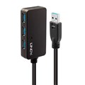 EXTENSION CABLE HUB LINDY 43159 USB 31 MALE TO 4P ACTIVE HUB PRO 10M BLACK