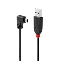 CABLE USB LINDY 05M USBAMINIB 90 DEGREE