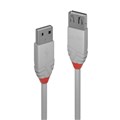CABLE USB LINDY 05M USB2 A EXT CABLE ANTHRA LINE GREY