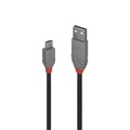 CABLE USB LINDY 3M USB2 AMICROB ANTHRA LINE