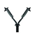 MONITOR ARM SYLEX GLADIUS DESK MOUNT DOUBLE BLACK