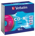 CDR VERBATIM 52X 700MB80MIN NEON SLIM CASE PK25