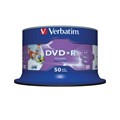 DVDR VERBATIM 16X 47GB INKJET PRINTABLE WHITE SURFACE SPINDLE 50