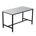 TABLE BAR HEIGHT 1800WX900DX1050HMM BLACK FRAME NATURAL WHITE TOP