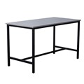 TABLE BAR HEIGHT 1800WX900DX1050HMM BLACK FRAME GREY TOP