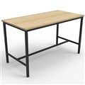 TABLE BAR HEIGHT 1800WX900DX1050HMM BLACK FRAME NATURAL OAK TOP
